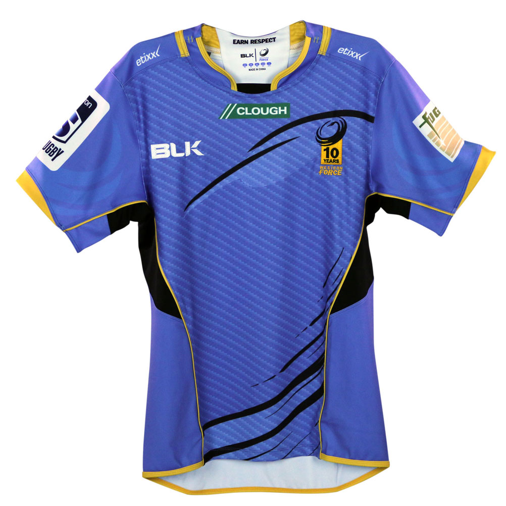 Blk Western Force Home Maillot Rugby Blk Western Force Home Maillot Rugby